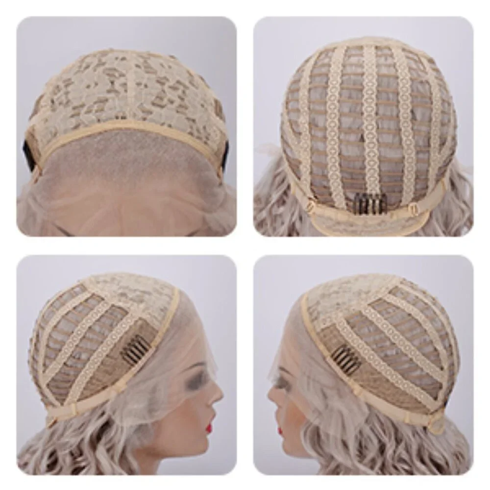 Silver Grey Lace Front  Wig